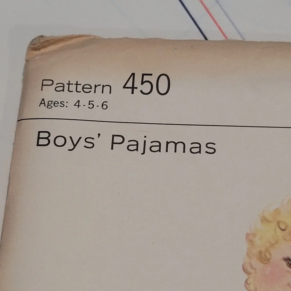 Kwik Sew 450 Boys Pajamas Sewing Pattern Uncut Kerstin Martensson Ages 4 5 6